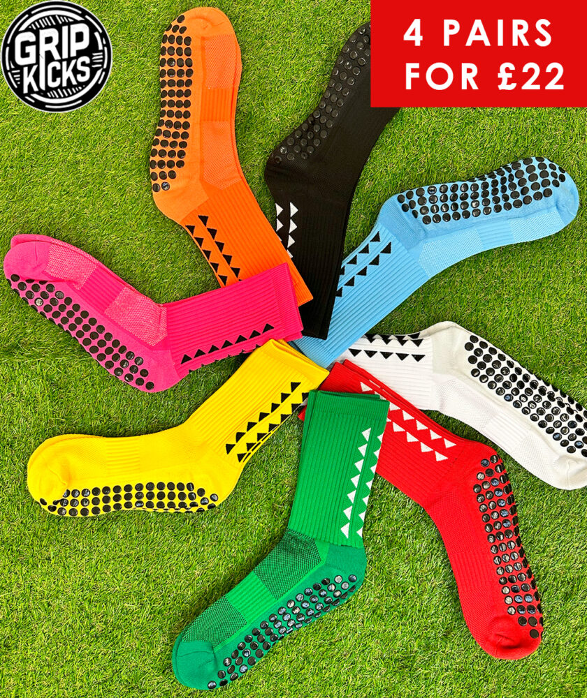 Anti Slip football Grip Socks from Grip Kicks UK