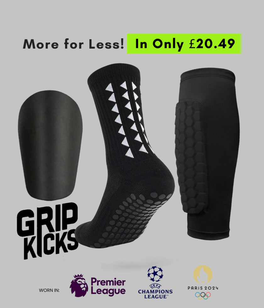 Bundle of Shin Pads and Grip Socks in only £20.49